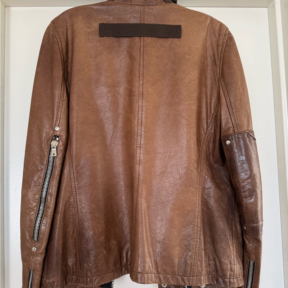 Dolce & Gabbana Like New Tan Leather Jacket - Picture 4 of 13